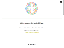 Tablet Screenshot of haraldskirken.dk